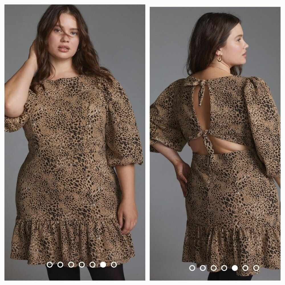 Anthropologie Maeve‎ Knit Cut-Out Mini Dress Size 20W
